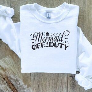 Mermaid Off Duty Custom Sweatshirt Sweater Handcrafted